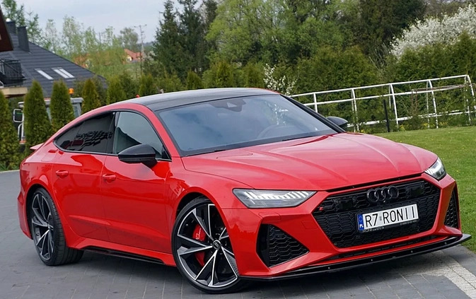 Audi RS7 cena 549000 przebieg: 39800, rok produkcji 2020 z Dynów małe 781